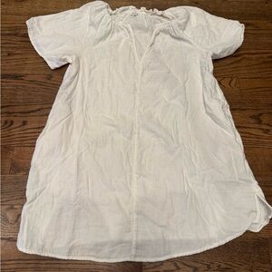 OLD NAVY White Short Sleeve Sundress / Swim Cover-Up – Size Large